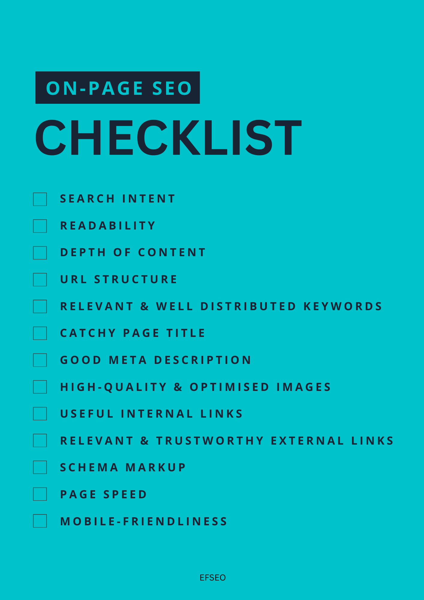 The On-Page SEO Checklist You Need to Succeed in 2025 - EFSEO